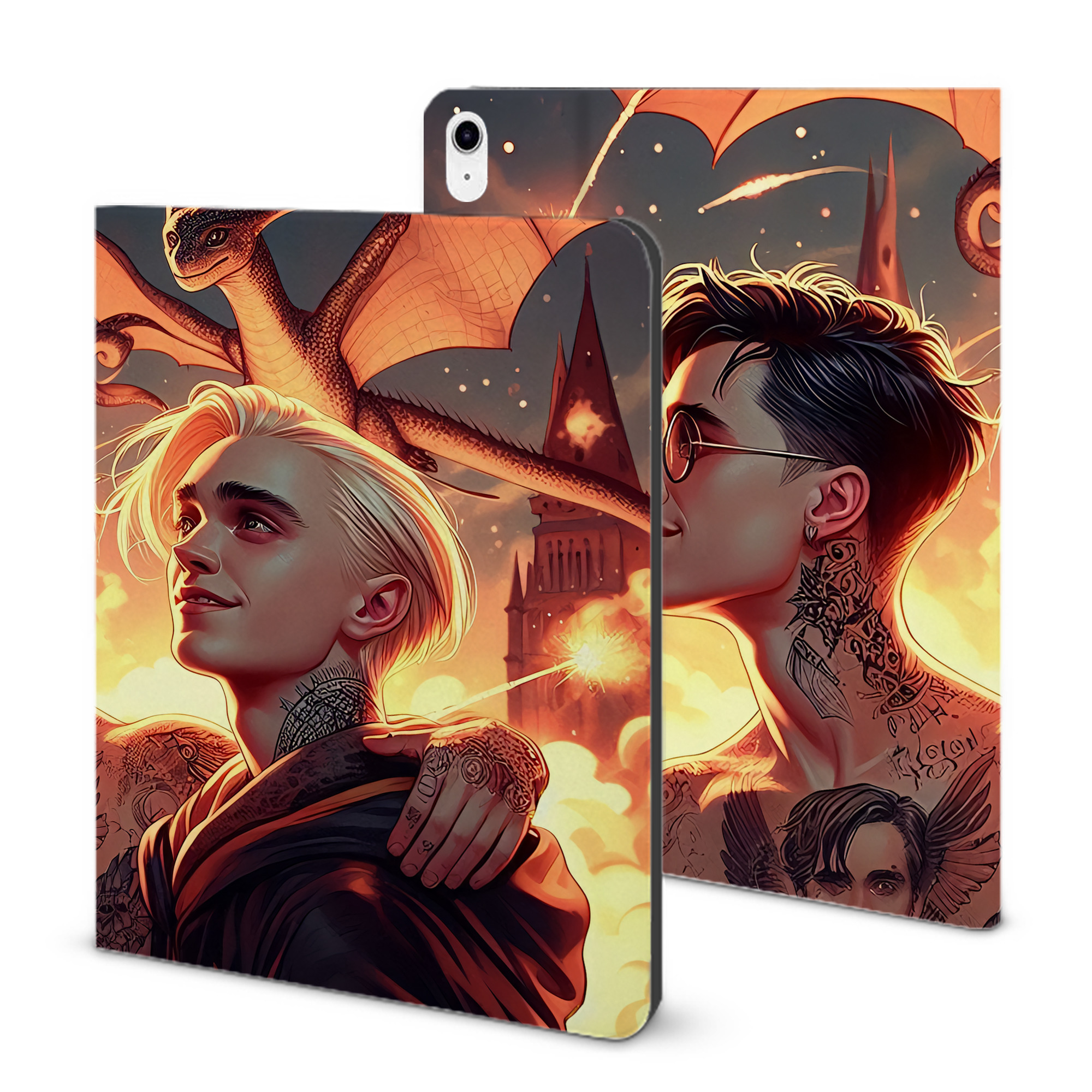 （画像用） Harry Potter ハリー・ポッターシリーズ IPad ケース ブック型 PUレザー TPU 耐衝撃 軽量 薄型 ペン収納なし 全面保護 IPad 各モデル対応